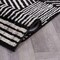 World Rug Gallery Contemporary Boho Stripes Non Shedding Soft Area Rug 2' x 7' Black 396BLACK2x7 - alternate 7